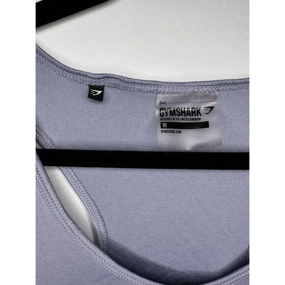 Gymshark True Texture Tank in Steel Blue Women’s Size Medium Athleisure - Picture 4 of 6